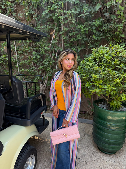 rainbow stripe cardigan
