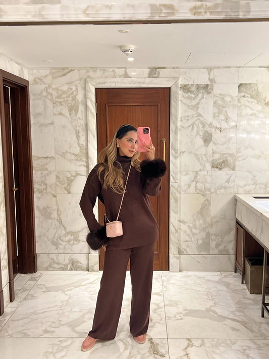 Dilara fur trimmed set