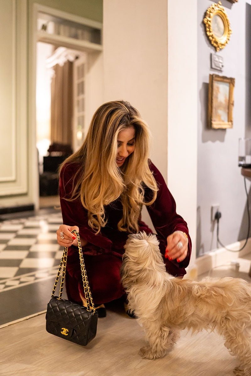 Amara Mocha velvet set