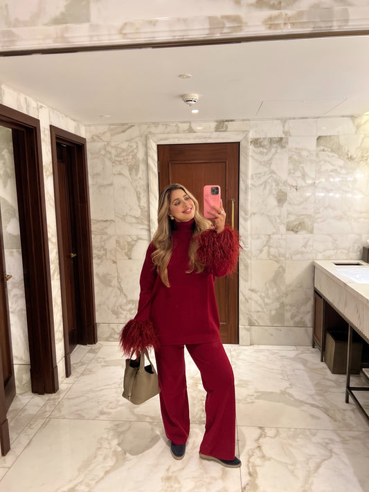 Margot mohair knit set