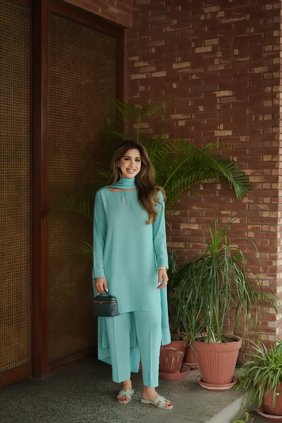 Aqua twill set