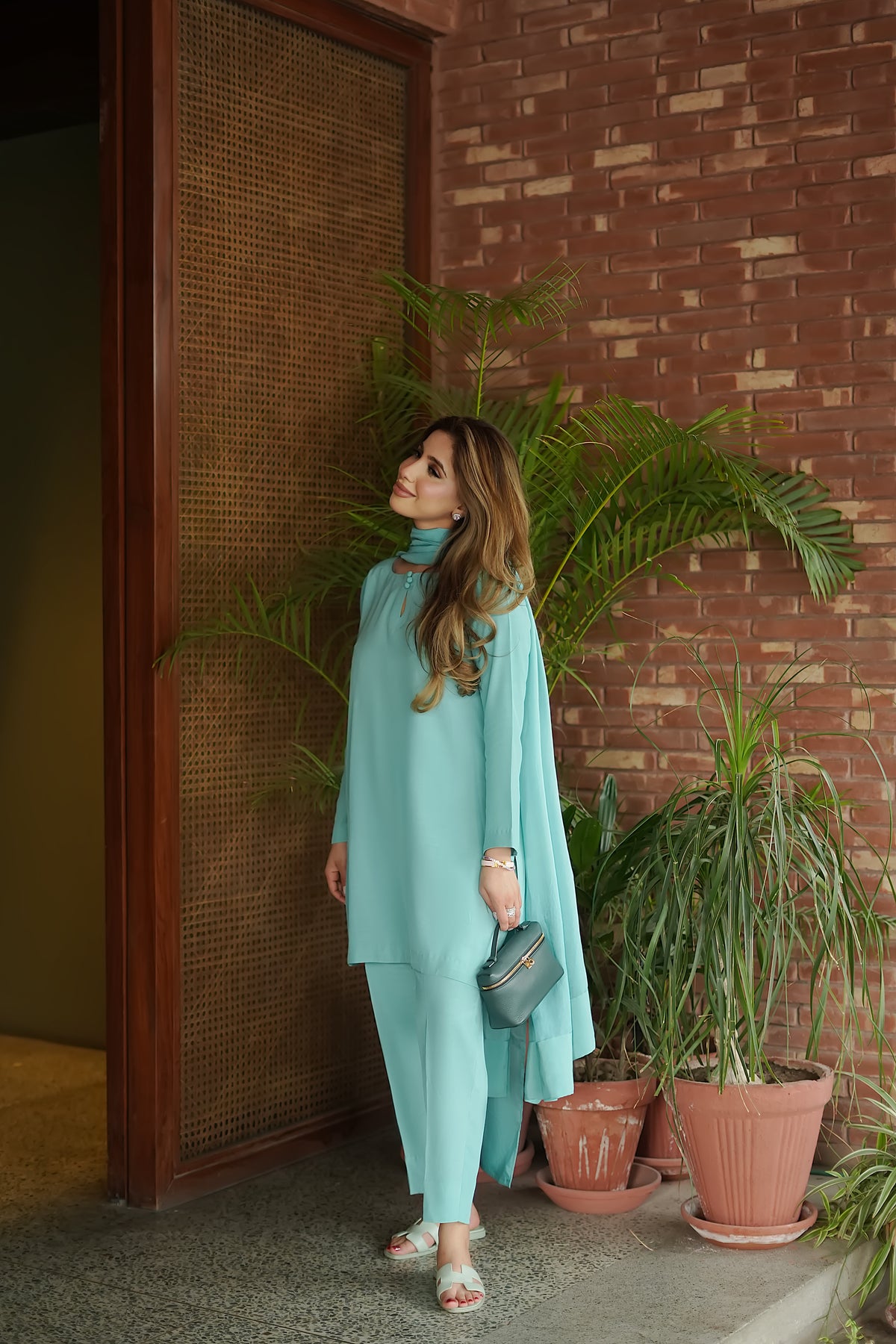 Aqua twill set