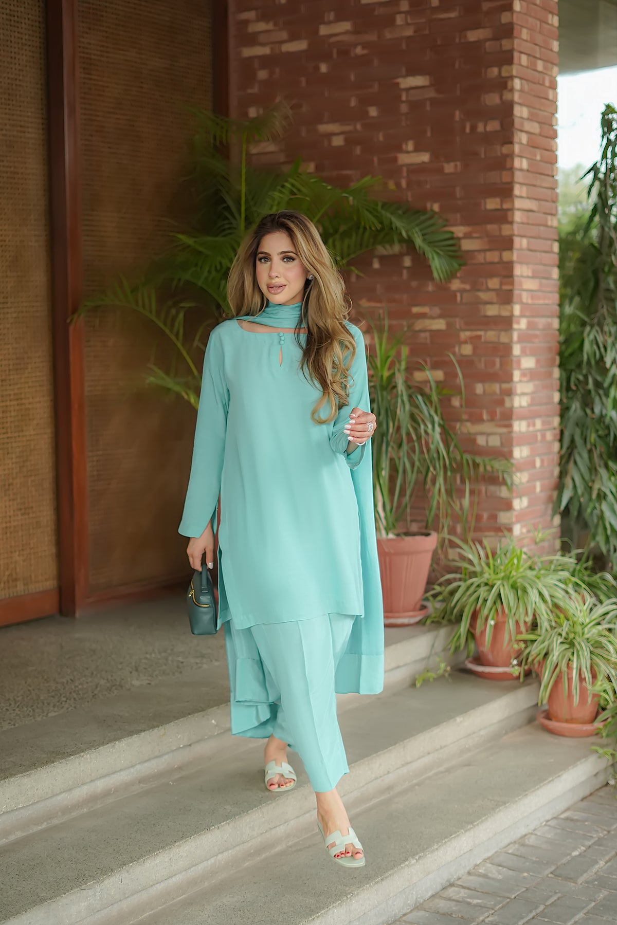 Aqua twill set