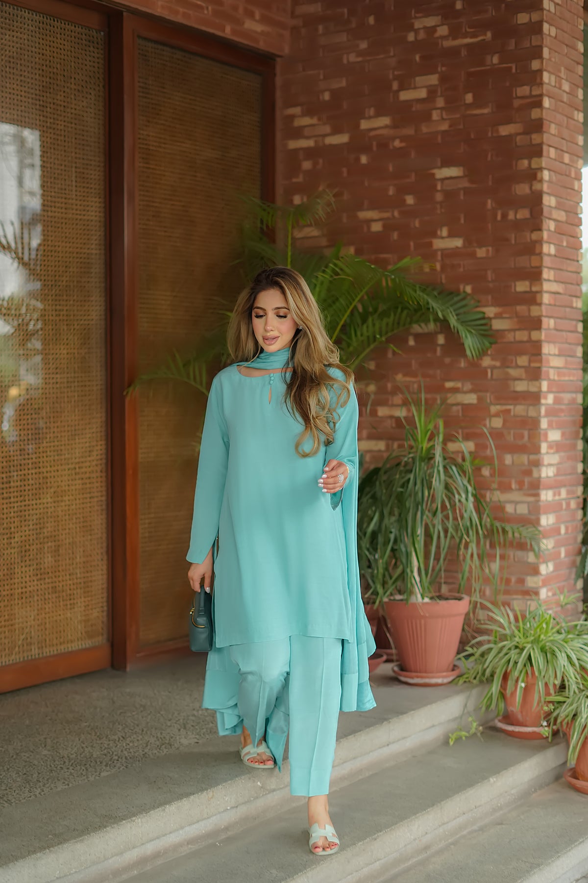 Aqua twill set