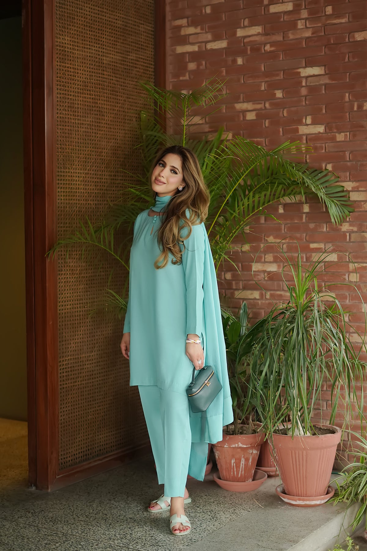 Aqua twill set