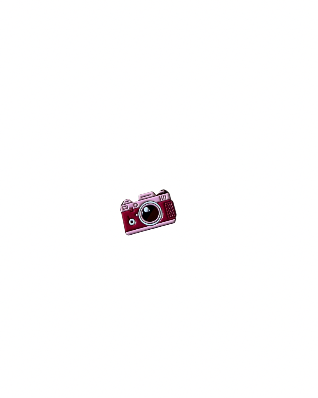 Pink digicam metal sticker