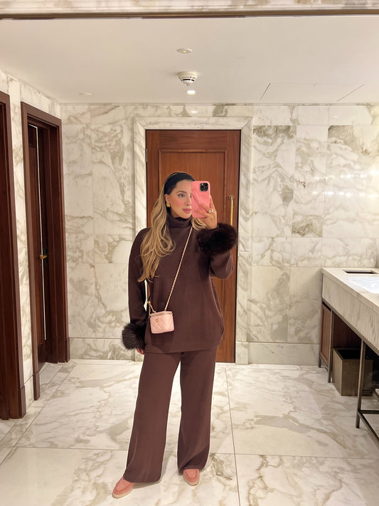 Dilara fur trimmed set