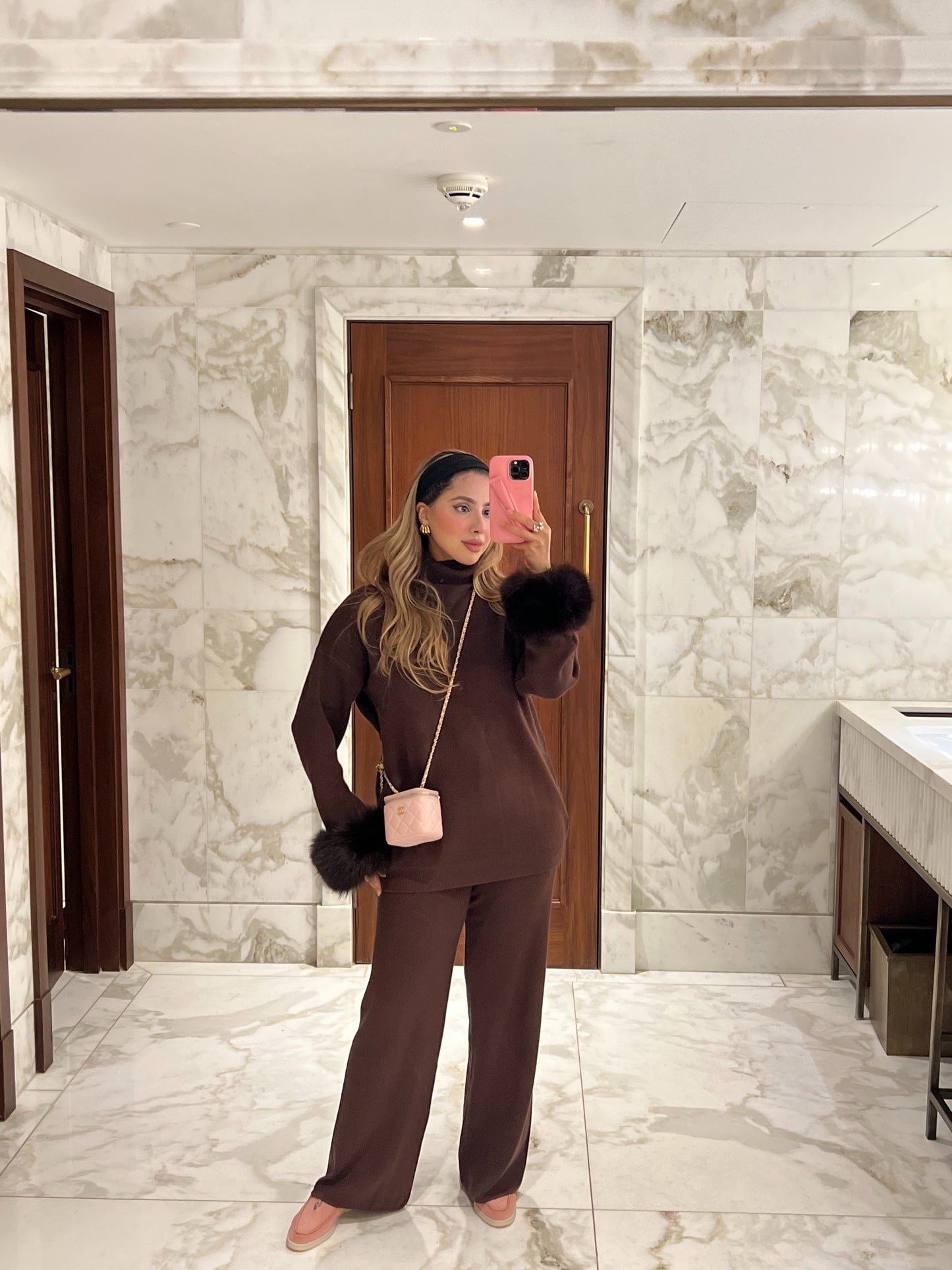 Dilara fur trimmed set