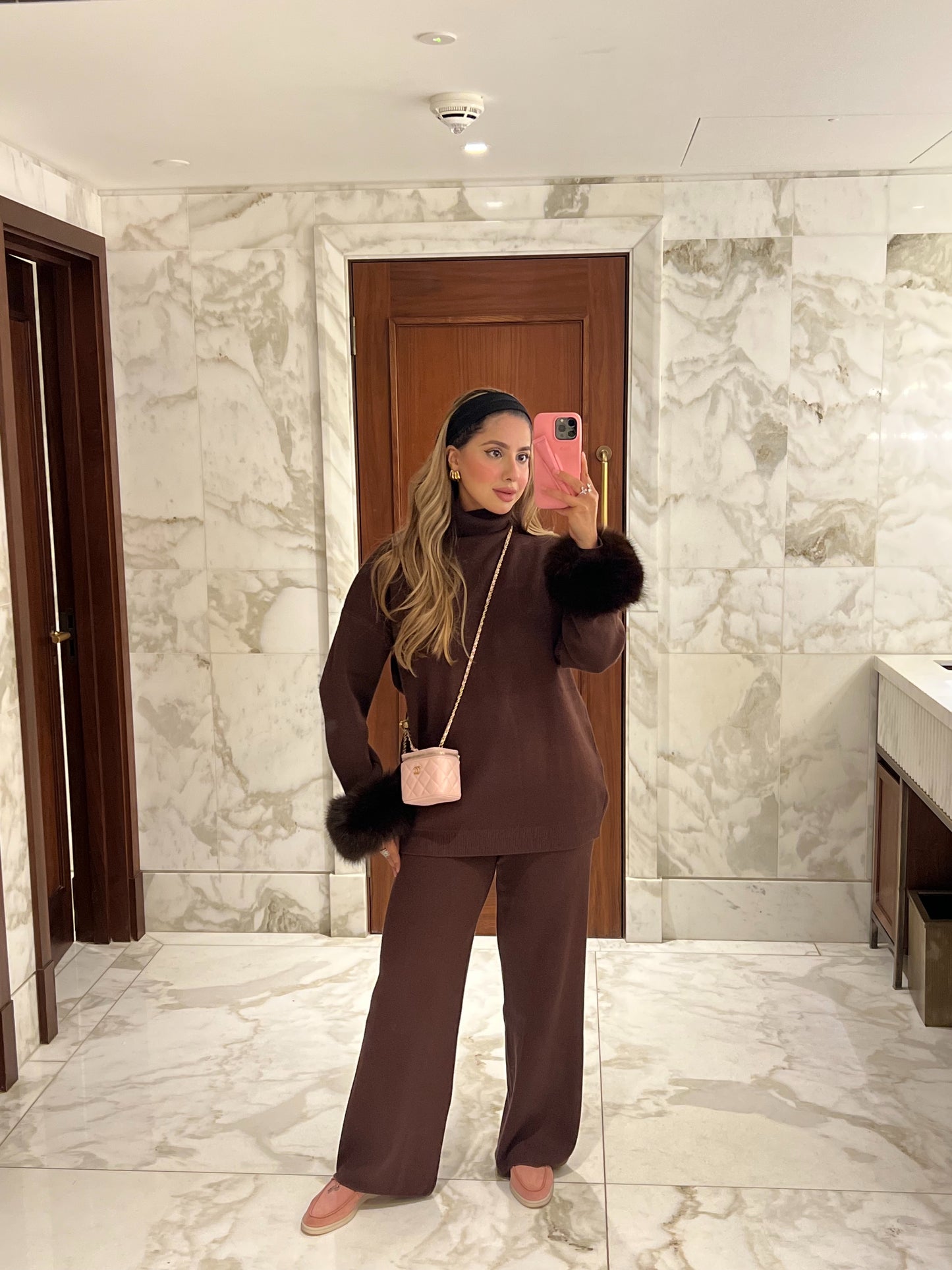 Dilara fur trimmed set